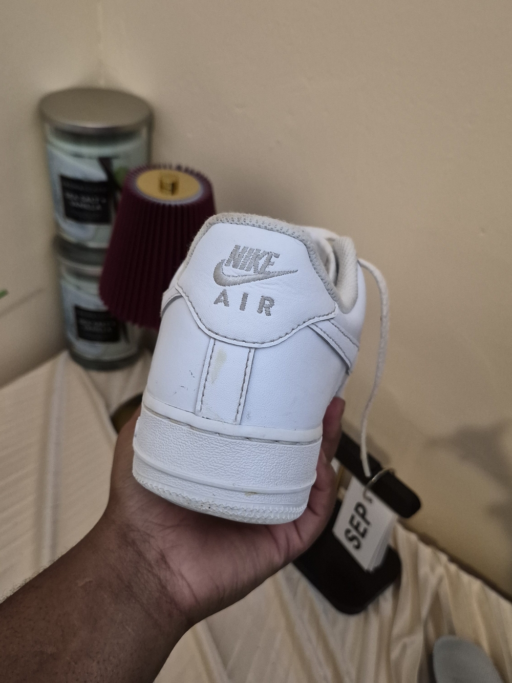 Nike All-White Low Top Sneakers - Picture 7 of 10